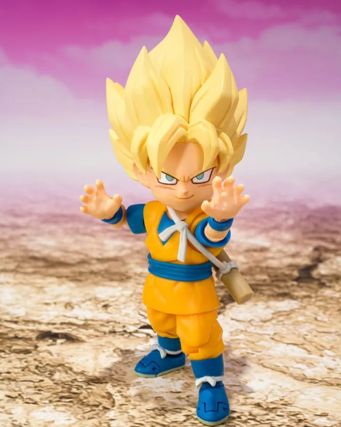 Dragon Ball - Super Saiyan Son Goku (mini) Daima Actionfigur / S.H. Figuarts: Bandai Tamashii Nation