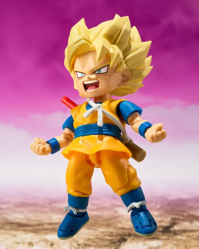 Dragon Ball - Super Saiyan Son Goku (mini) Daima Actionfigur / S.H. Figuarts: Bandai Tamashii Nation