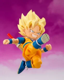 Dragon Ball - Super Saiyan Son Goku (mini) Daima Actionfigur / S.H. Figuarts: Bandai Tamashii Nation