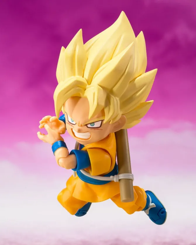 Dragon Ball - Super Saiyan Son Goku (mini) Daima Actionfigur / S.H. Figuarts: Bandai Tamashii Nation