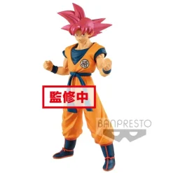Dragon Ball Super - SSJG Son Goku Figur / Cyokuku Buyuden: Banpresto