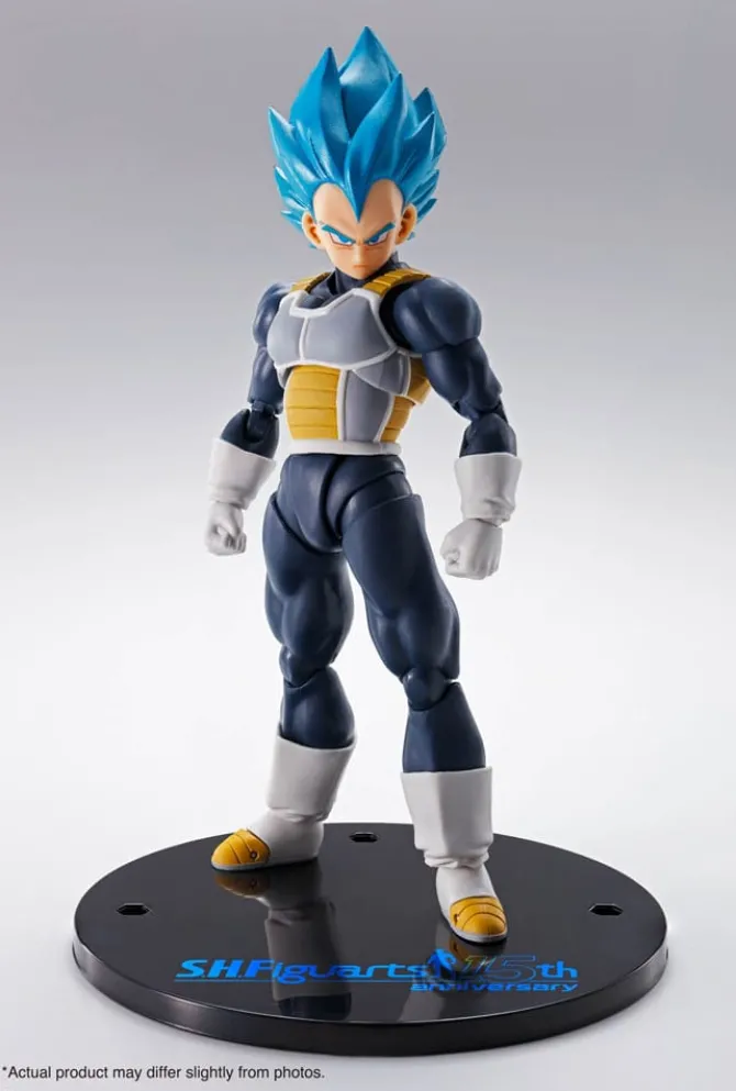 Dragon Ball Super: Super Hero - Vegeta Super Saiyan Blue Actionfigur / S.H. Figuarts - 15th Annivers