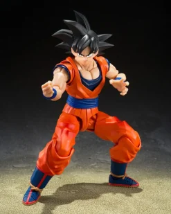 Dragon Ball Z - Son Goku Actionfigur / S.H. Figuarts - (The Kind-Hearted Saiyan): Bandai Tam