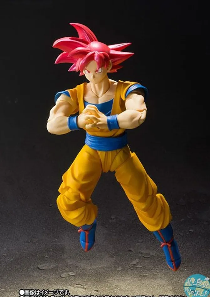 Dragonball Super - SSGSS Goku Actionfigur - S.H. Figuarts: Bandai