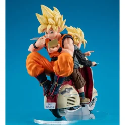 Dragonball Z - Super Saiyan Son Goku & Super Saiyan Son Gohan & MotorbikeStatue / Real McCoy: MegaHo