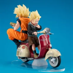 Dragonball Z - Super Saiyan Son Goku & Super Saiyan Son Gohan & MotorbikeStatue / Real McCoy: MegaHo
