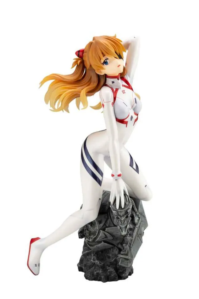 Evangelion 4 - Asuka Langley Statue / White Plugsuit Version: Kotobukiya