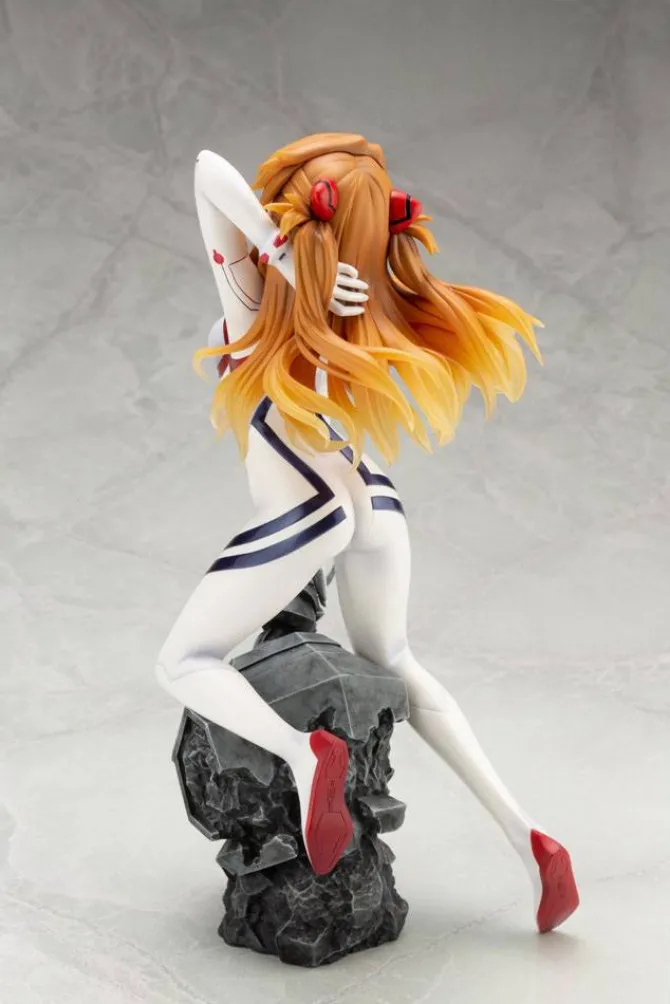 Evangelion 4 - Asuka Langley Statue / White Plugsuit Version: Kotobukiya