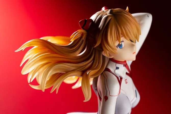 Evangelion 4 - Asuka Langley Statue / White Plugsuit Version: Kotobukiya
