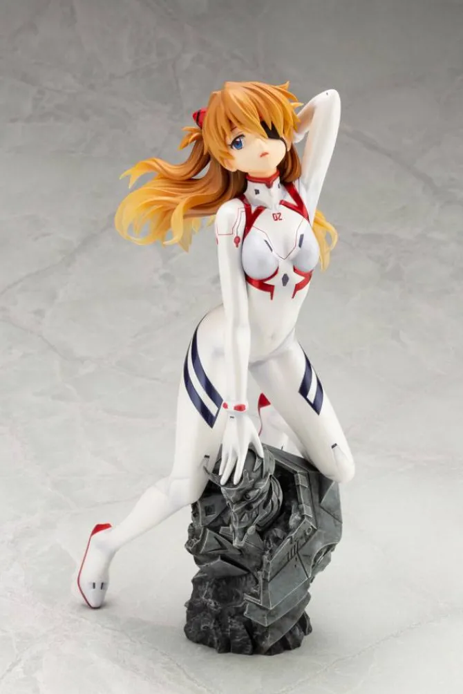 Evangelion 4 - Asuka Langley Statue / White Plugsuit Version: Kotobukiya