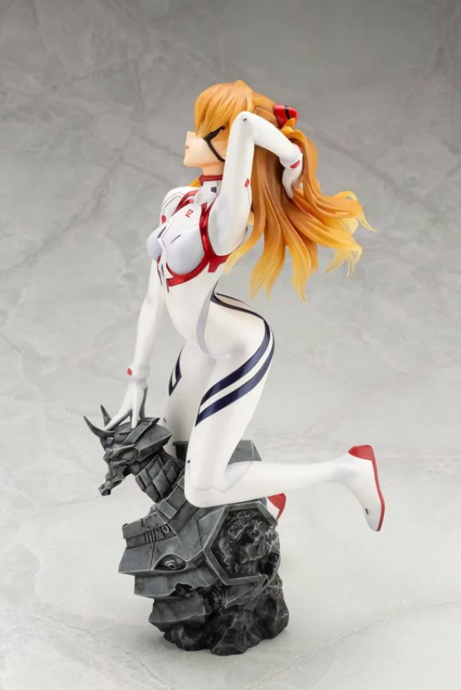 Evangelion 4 - Asuka Langley Statue / White Plugsuit Version: Kotobukiya