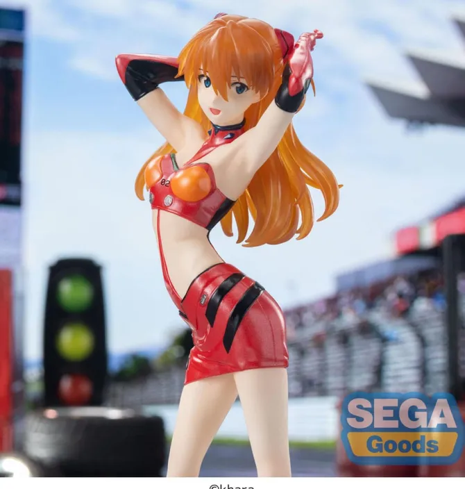 Evangelion - Racing Asuka Shikinami Langley Figur / Luminasta - Pit Walk: Sega