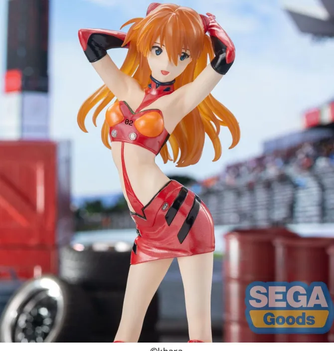 Evangelion - Racing Asuka Shikinami Langley Figur / Luminasta - Pit Walk: Sega