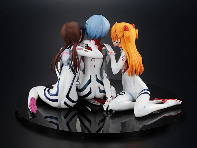 Evangelion: 3.0+1.0 Thrice Upon a Time - Asuka/Rei/Mari Statue / Newtype Cover Version:Kadokawa