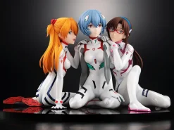 Evangelion: 3.0+1.0 Thrice Upon a Time - Asuka/Rei/Mari Statue / Newtype Cover Version:Kadokawa