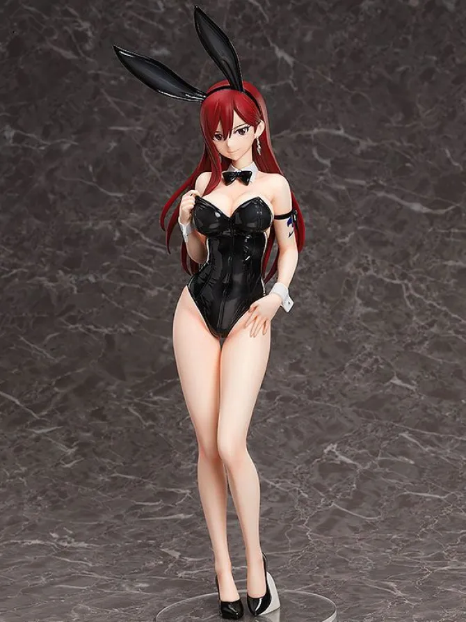 Fairy Tail - Erza Scarlet Statue / Bare Leg Bunny Version: FREEing