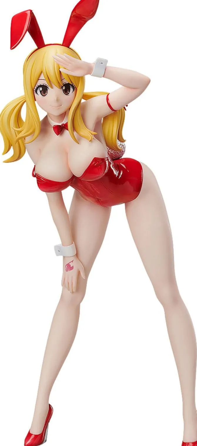 Fairy Tail - Lucy Heartfilia Statue / Bare Leg Bunny Version: FREEing