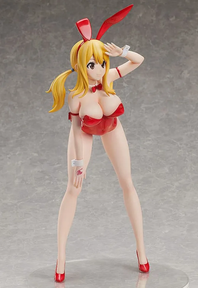 Fairy Tail - Lucy Heartfilia Statue / Bare Leg Bunny Version: FREEing