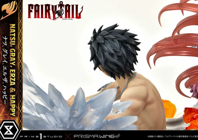 Fairy Tail - Natsu, Gray, Erza, Happy Statue / Deluxe Bonus Version: Prime 1 Studio