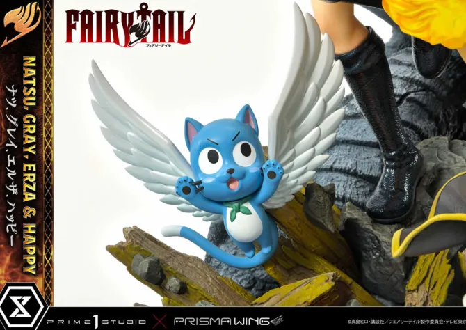Fairy Tail - Natsu, Gray, Erza, Happy Statue / Deluxe Bonus Version: Prime 1 Studio