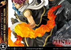 Fairy Tail - Natsu, Gray, Erza, Happy Statue / Deluxe Bonus Version: Prime 1 Studio