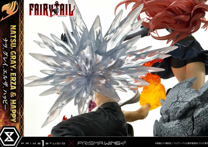 Fairy Tail - Natsu, Gray, Erza, Happy Statue / Deluxe Bonus Version: Prime 1 Studio