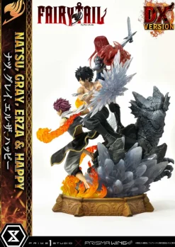 Fairy Tail - Natsu, Gray, Erza, Happy Statue / Deluxe Bonus Version: Prime 1 Studio
