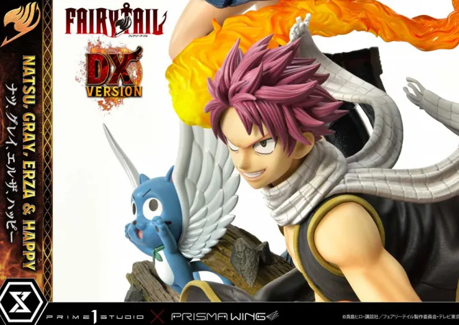 Fairy Tail - Natsu, Gray, Erza, Happy Statue / Deluxe Bonus Version: Prime 1 Studio