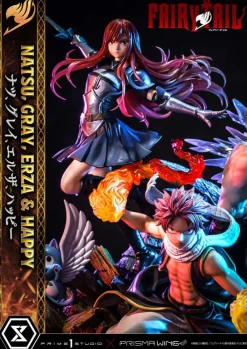 Fairy Tail - Natsu, Gray, Erza, Happy Statue / Deluxe Bonus Version: Prime 1 Studio