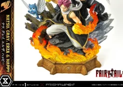 Fairy Tail - Natsu, Gray, Erza, Happy Statue / Deluxe Bonus Version: Prime 1 Studio