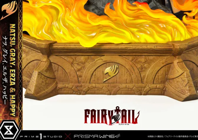 Fairy Tail - Natsu, Gray, Erza, Happy Statue / Deluxe Bonus Version: Prime 1 Studio