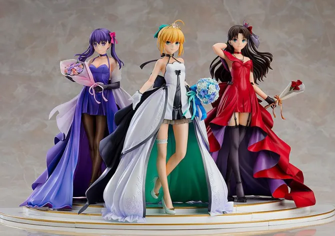 Fate/Stay Night - Saber, Rin und Sakura Statuen-Set / 15th Celebration Dress: Good Smile Company