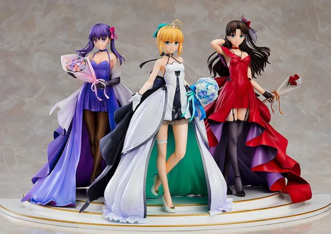Fate/Stay Night - Saber, Rin und Sakura Statuen-Set / 15th Celebration Dress: Good Smile Company