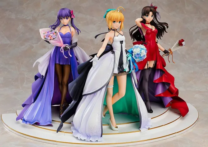 Fate/Stay Night - Saber, Rin und Sakura Statuen-Set / 15th Celebration Dress: Good Smile Company