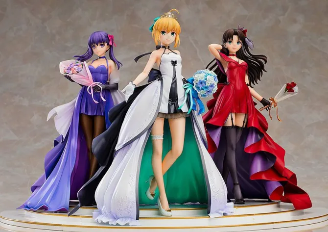 Fate/Stay Night - Saber, Rin und Sakura Statuen-Set / 15th Celebration Dress: Good Smile Company