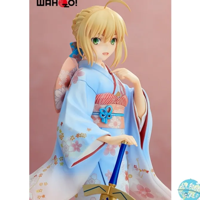 Fate/Stay Night Unlimited Blade Works - Saber Statue - Kimono Version: Aniplex