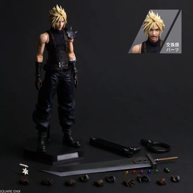 Final Fantasy VII - Cloud Strife Actionfigur / Rebirth Play Arts Shin: Square-Enix