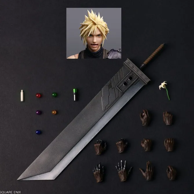 Final Fantasy VII - Cloud Strife Actionfigur / Rebirth Play Arts Shin: Square-Enix