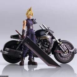 Final Fantasy VII - Cloud Strife & Fahrzeug Hardy-Daytona Actionfigur / Bring Arts: Square-Enix