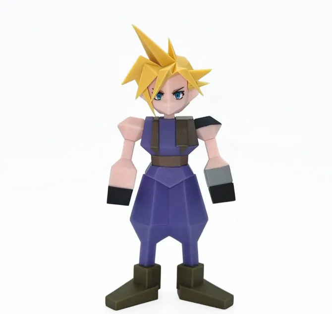 Final Fantasy VII Rebirth - Cloud Strife Statue / Polygon Vinyl: Square-Enix