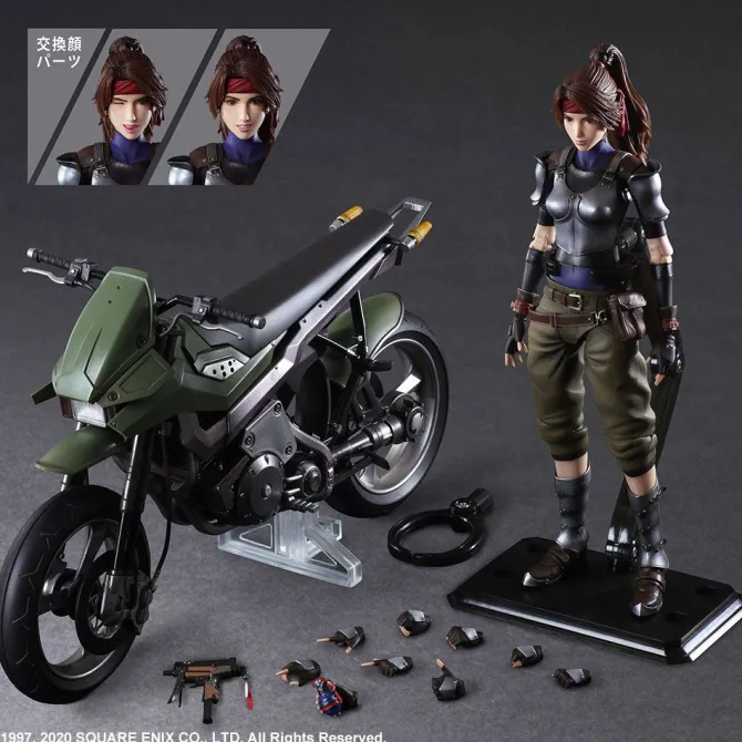 Final Fantasy VII Remake - Jessie & Bike Actionfigur & Fahrzeug/ Play Arts Kai: Square Enix