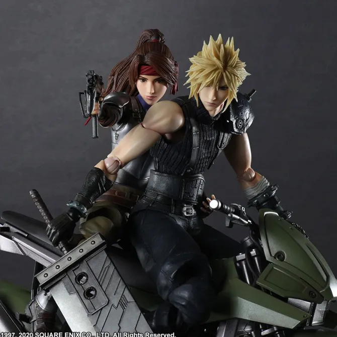 Final Fantasy VII Remake - Jessie, Cloud & Bike Actionfiguren & Fahrzeug / Play Arts Kai: Square Eni