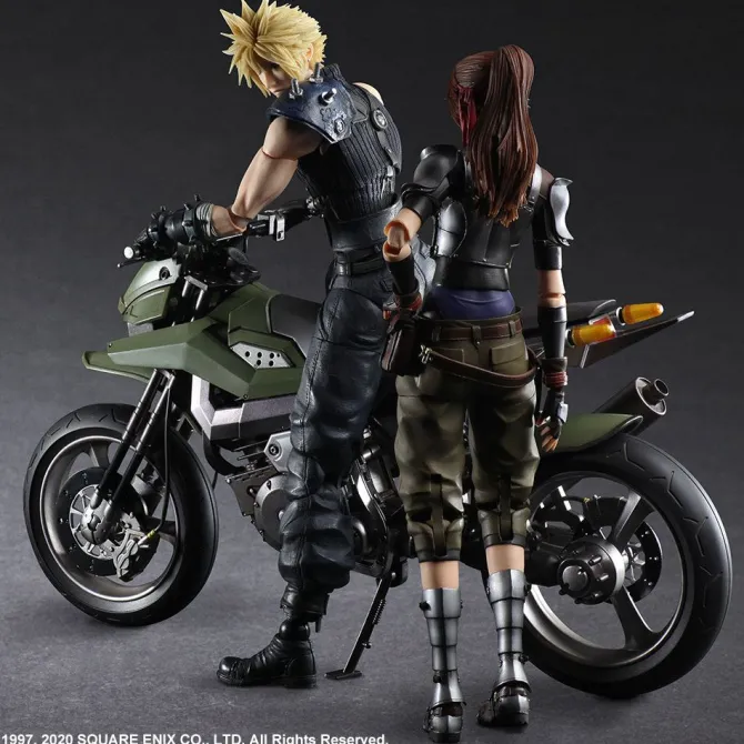 Final Fantasy VII Remake - Jessie, Cloud & Bike Actionfiguren & Fahrzeug / Play Arts Kai: Square Eni