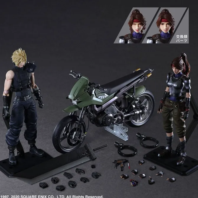 Final Fantasy VII Remake - Jessie, Cloud & Bike Actionfiguren & Fahrzeug / Play Arts Kai: Square Eni