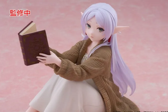 Frieren: Beyond Journey's End - Frieren Statue / Desktop Cute Figure Roomwear Ver.: Taito Prize
