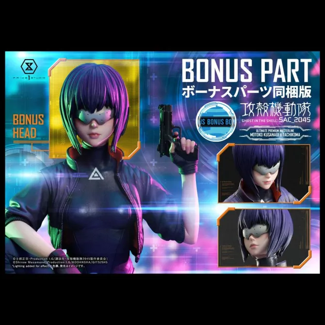 Ghost in the Shell: SAC_2045 - Motoko Kusanagi and Tachikoma Statue / Bonus Version: Prime 1 Studio
