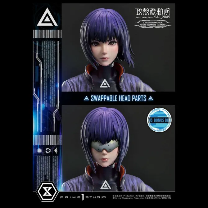 Ghost in the Shell: SAC_2045 - Motoko Kusanagi and Tachikoma Statue / Bonus Version: Prime 1 Studio