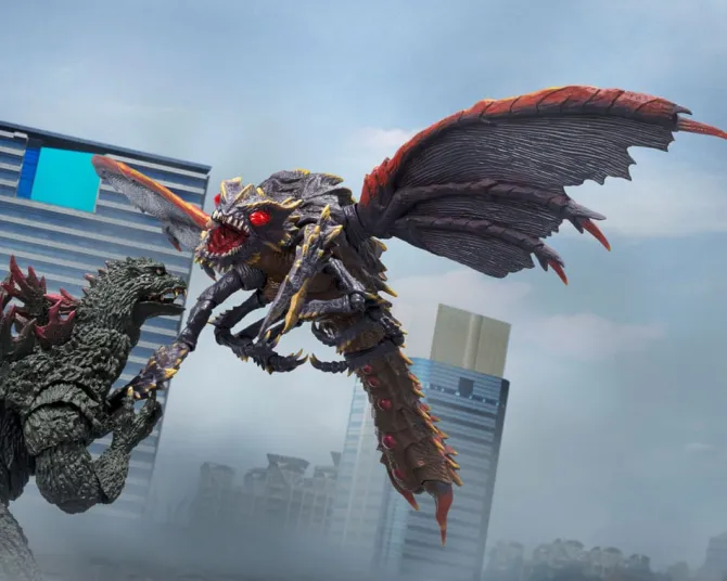 Godzilla - Megaguirus Actionfigur / S.H. Monster Evolution Set: Tamashii Nation