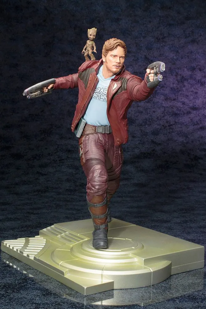 Guardians of the Galaxy - Star Lord with Groot Statue - ARTFX: Kotobukiya