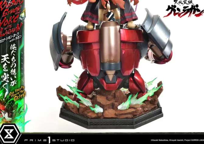 Gurren Lagann Ultimate - Kamina, Simon & Yoko with Lagann Statue / Premium Masterline Series: Prime